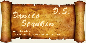 Danilo Stankin vizit kartica